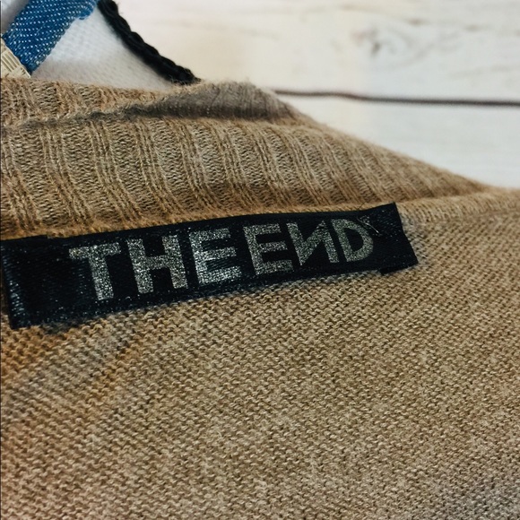 LIGHT BROWN TUNIC LENGTH SWEATER DRESS - Picture 4 of 7